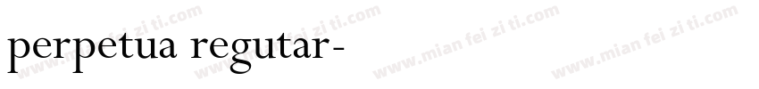 perpetua regutar字体转换